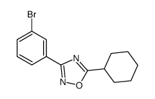3-(3-bromophenyl)-5-cyclohexyl-1,2,4-oxadiazole结构式