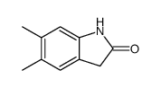 5,6-dimethyl-1,3-dihydroindol-2-one结构式