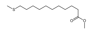 methyl 11-methylsulfanylundecanoate结构式