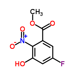 Methyl 5-fluoro-3-hydroxy-2-nitrobenzoate结构式