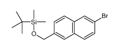 6-Bromo-2-(tert-butyldimethylsilyloxyMethyl)naphthalene Structure