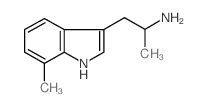 1-Methyl-2-(7-methyl-1H-indol-3-yl)-ethylamine结构式