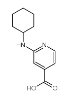 2-(Cyclohexylamino)isonicotinic acid结构式