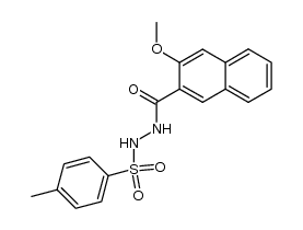 N-(3-methoxy-[2]naphthoyl)-N'-(toluene-4-sulfonyl)-hydrazine结构式