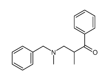 3-[benzyl(methyl)amino]-2-methyl-1-phenylpropan-1-one结构式