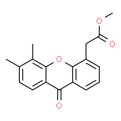 9H-Xanthene-4-acetic acid, 5,6-dimethyl-9-oxo-methyl ester Structure