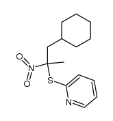 1-cyclohexyl-2-nitro-2(pyridine-2-thiyl)-propane Structure