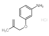 3-[(2-Methyl-2-propenyl)oxy]aniline hydrochloride Structure