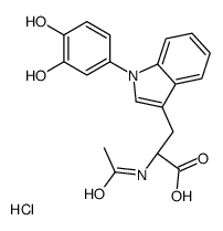 1-(1,2-hydroquinone)-N-acetyltryptophan Structure