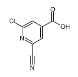 2-chloro-6-cyanopyridine-4-carboxylic acid structure