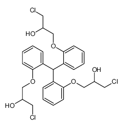 1-[2-[bis[2-(3-chloro-2-hydroxypropoxy)phenyl]methyl]phenoxy]-3-chloropropan-2-ol Structure