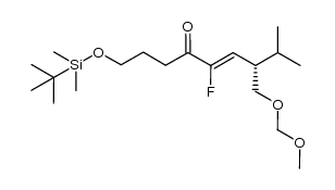 (S,Z)-8-fluoro-6-isopropyl-14,14,15,15-tetramethyl-2,4,13-trioxa-14-silahexadec-7-en-9-one结构式