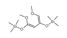 1,4-dimethoxy-1,3-bis-(trimethylsilanyloxy)-buta-1,3-diene Structure