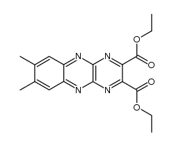 diethyl 7,8-dimethyl-pyrazino[2,3-b]quinoxaline-2,3-dicarboxylate Structure