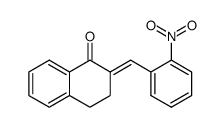 2-(2-nitro-benzylidene)-3,4-dihydro-2H-naphthylyn-1-one结构式