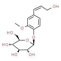 (Z)-3-[3-Methoxy-4-(β-D-glucopyranosyloxy)phenyl]-2-propen-1-ol结构式