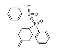 [1-(benzenesulfonyl)-3,4-dimethylidenecyclohexyl]sulfonylbenzene结构式