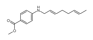 methyl N-2,7-octadienyl-p-aminobenzoate Structure