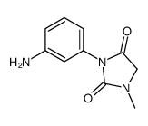 3-(3-aminophenyl)-1-methyl-2,4-imidazolidinedione(SALTDATA: FREE)结构式