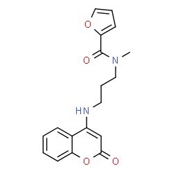 N-Methyl-N-{3-[(2-oxo-2H-chromen-4-yl)amino]propyl}-2-furamide Structure