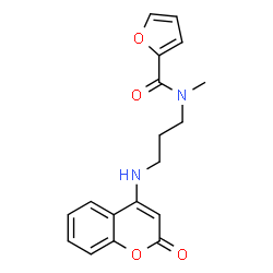 N-Methyl-N-{3-[(2-oxo-2H-chromen-4-yl)amino]propyl}-2-furamide结构式