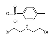 2-bromo-N-(2-bromoethyl)ethanamine,4-methylbenzenesulfonic acid结构式
