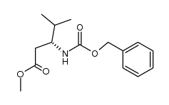 Methyl (R)-(-)-N-benzyloxycarbonylamino-4-methylpentanoate Structure