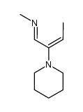 N-(2-(piperidin-1-yl)but-2-en-1-ylidene)methanamine结构式