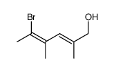 5-bromo-2,4-dimethylhexa-2,4-dien-1-ol Structure