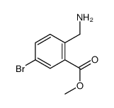 Benzoic acid, 2-(aminomethyl)-5-bromo-, Methyl ester Structure