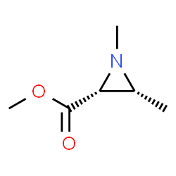 2-Aziridinecarboxylic acid, 1,3-dimethyl-, methyl ester, (2R,3R)-rel- (9CI) Structure