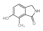 1H-Isoindol-1-one, 2,3-dihydro-6-hydroxy-7-Methyl-结构式
