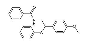 N-(2-(4-methoxyphenyl)-2-(phenylthio)ethyl)benzamide结构式
