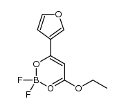 [ethyl 3-(3-furyl)-3-(hydroxy-κO)acrylatato-κO'](difluoro)boron Structure