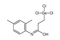 N-(2,4-dimethylphenyl)-3-trichlorogermylpropanamide结构式