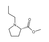 (-)-methyl (S)-1-propyl-2-pyrrolidinecarboxylate Structure