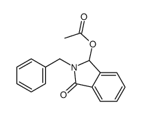 (2-benzyl-3-oxo-1H-isoindol-1-yl) acetate结构式