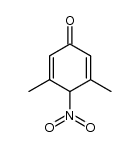 3,5-dimethyl-4-nitrocyclohexa-2,5-dienone Structure