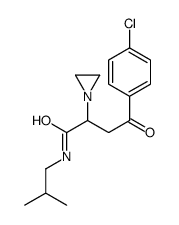 2-(aziridin-1-yl)-4-(4-chlorophenyl)-N-(2-methylpropyl)-4-oxobutanamide Structure