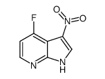 4-氟-3-硝基-1H-吡咯并[2,3-B]吡啶结构式