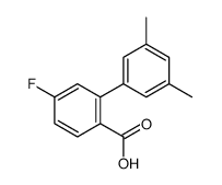 2-(3,5-dimethylphenyl)-4-fluorobenzoic acid Structure