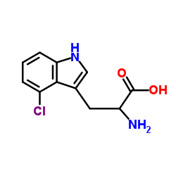 4-Chlorotryptophan结构式