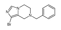 7-苄基-1-溴-5,6,7,8-四氢咪唑并[1,5-a]吡嗪结构式