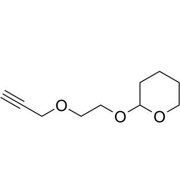 Propargyl-PEG1-THP结构式