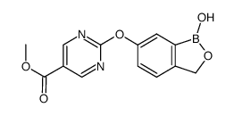 2-(1-hydroxy-1,3-dihydro-benzo[c][1,2]oxaborol-6-yloxy)-pyrimidine-5-carboxylic acid methyl ester Structure