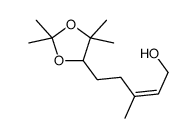 3-methyl-5-(2,2,5,5-tetramethyl-1,3-dioxolan-4-yl)pent-2-en-1-ol Structure