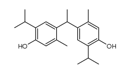4,4'-ethylidenebis(2-isopropyl-5-methylphenol) Structure