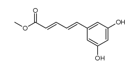 (2E,4E)-methyl 5-(3,5-dihydroxyphenyl)penta-2,4-dienoate Structure