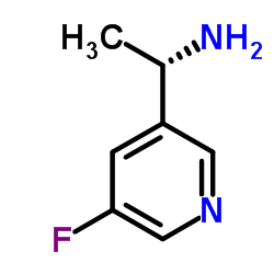 (1S)-1-(5-Fluoro-3-pyridinyl)ethanamine结构式