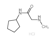 N-环戊基-2-(甲基氨基)乙酰胺盐酸盐结构式